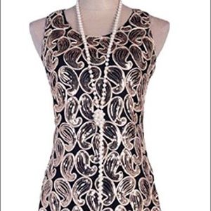 Women’s 1920s Sequined Fringe Flapper Dress